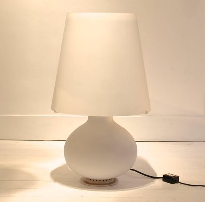 Mid Century Italian Frosted Glass, Frosted Glass Table Lamp Shade