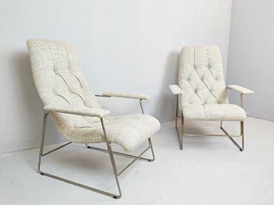 Italienische Sessel Mit Verstellbarer Sitzflache 1960er 2er Set Bei Pamono Kaufen