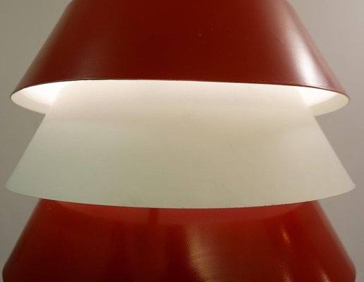 red and white lamp