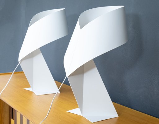 Ribbon Table Lamps from Habitat International 1986 Set of 2 for