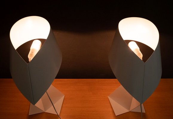 Ribbon Table Lamps from Habitat International 1986 Set of 2 for