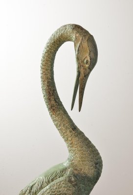 Bronze Bird Sculptures, Set of sale at Pamono