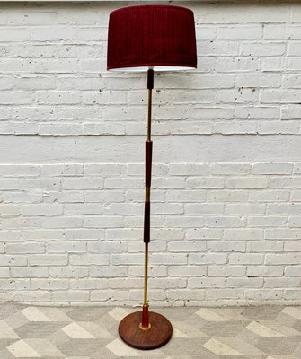 vintage teak floor lamp