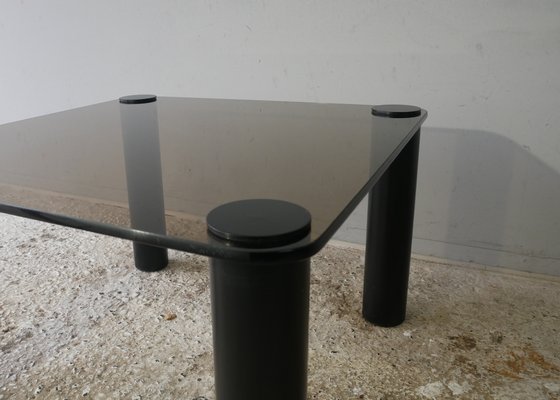 Smoked Glass Coffee Table From Habitat 1980s For Sale At Pamono
