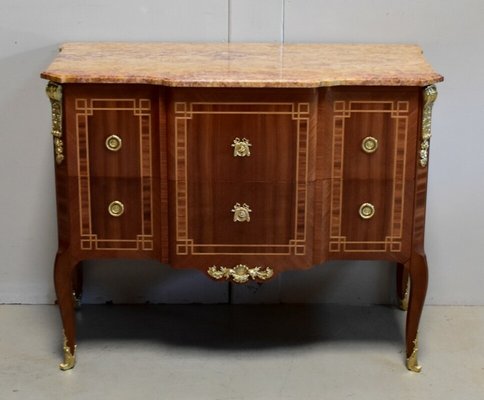 Louis XV/Louis XVI Mahogany Commode for sale at