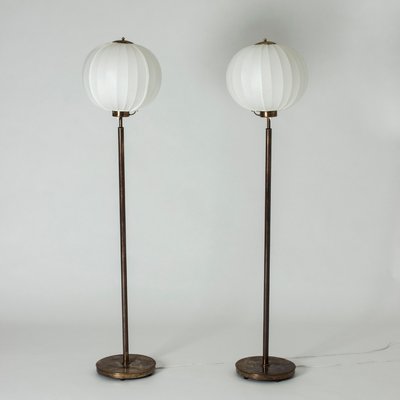 Brass Floor Lamps By Bertil Brisborg, Uplight Floor Lamp Shade Replacement