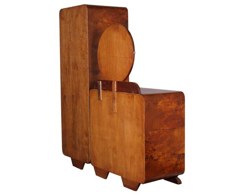 Set De Chambre Art Deco En Bouleau Et En Noyer Par Osvaldo Borsani 1930s En Vente Sur Pamono