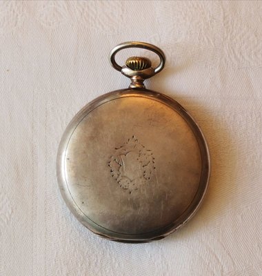 Orologio da tasca antico in argento di Longines in vendita su Pamono