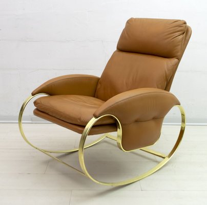 Leather Rocking Chair By Guido, Leather Rocking Recliner
