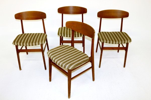 Teak Dining Chairs From Sax 1960s Set, Coffee Table Sax Set Of 4
