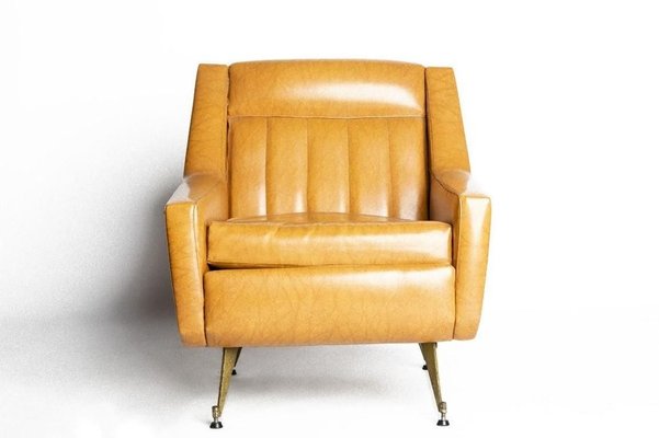 Vintage Vinyl Armchair Italy 1950s