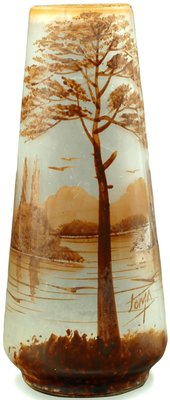 Art Nouveau Marine Escape Vase by Joma for Montreuil France