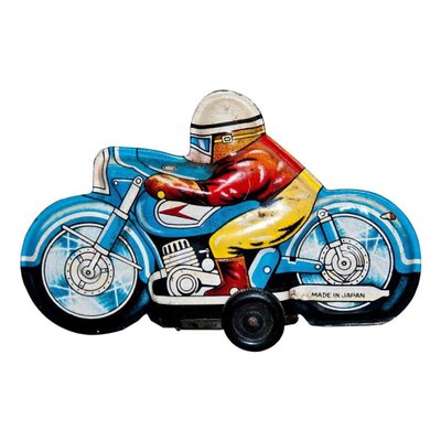 Small motorcycle toy top