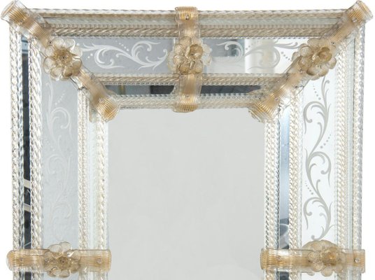 Vintage Murano Glass Mirror For At Pamono Vintage Murano Glass Mirror For At, Small Murano Glass Mirror