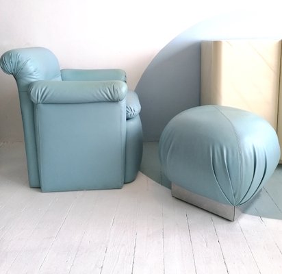 baby blue recliner