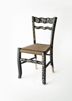 A Signurina Pupara Chair in Hand-Painted Ashwood by Antonio