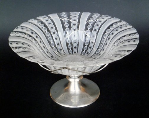 Art Nouveau Silver Jardinière with Cut Glass Liner from Theodor Müller,  Germany, 1890s