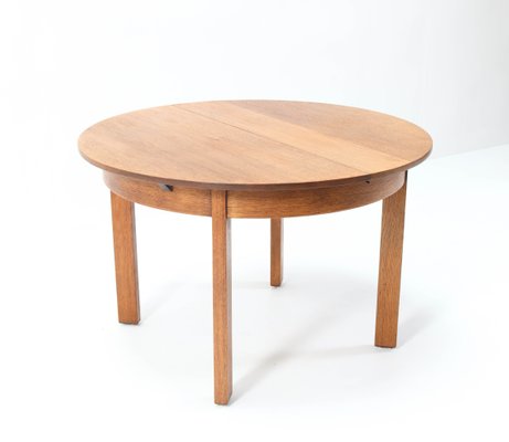 Oak Art Deco Hague School Extendable Dining Room Table By Hendrik Wouda For Pander For Sale At Pamono