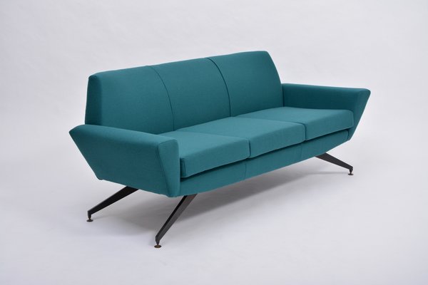Mid Century Modern Sofa with Metal Base by Rossi di Albizzate for