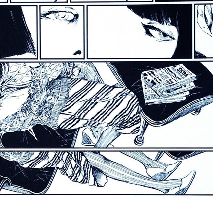 Guido Crepax - From Valentina to O - Original Offset Print Guido Crepax - From Valentina to O - Original Offset Print