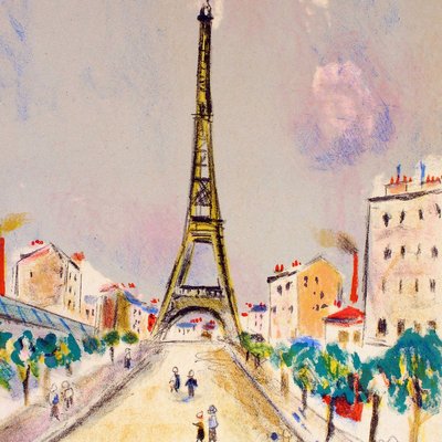 La Tour Eiffel By Maurice Utrillo 1955 1955 For Sale At Pamono La Tour Eiffel By Maurice Utrillo 1955 1955 For Sale At Pamono