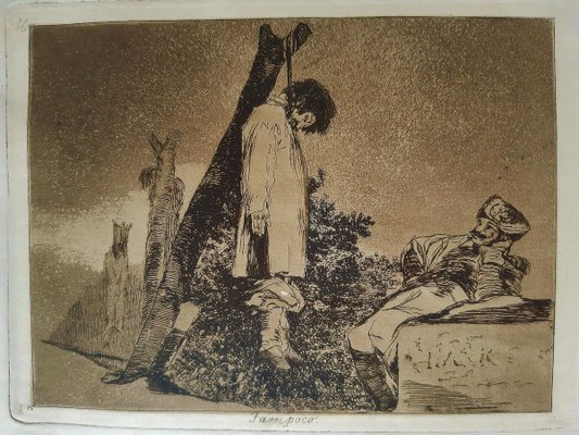 Tampoco - Original Etching by Francisco Goya - 1863 1863 for sale at Pamono...
