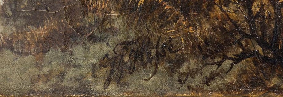 Northern Nocturnal Landscape Oil On Canvas By J F Hesse Mid 19th Century Mid 19th Century For Sale At Pamono