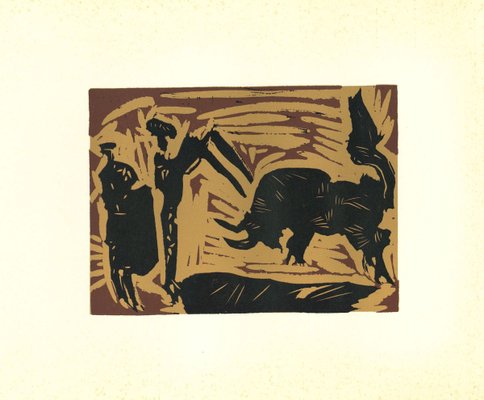 Banderilles Original Linocut After Pablo Picasso 1962 1962 Bei Pamono Kaufen