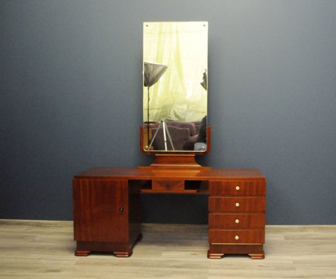 Vintage Dressing Table With Mirror 1950s For Sale At Pamono