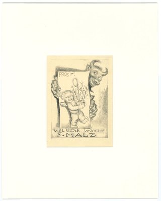 Ex Libris Good Luck Original Etching By M Fingesten 1930s 1930s For Sale At Pamono Ex Libris Good Luck Original Etching By M Fingesten 1930s 1930s For Sale At Pamono