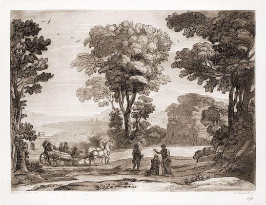 Liber Veritatis Original B W Radierung Nach Claude Lorrain 1815 1815 Bei Pamono Kaufen