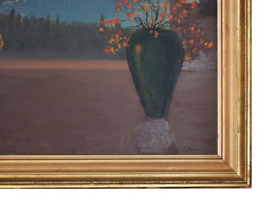 Japanischer Sonnenuntergang Mit Geisha Olgemalde Von Einem Unbekannten Maler Des 20 Jahrhunderts 20 Jahrhundert Bei Pamono Kaufen