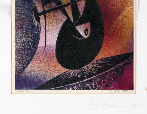 Oiseau Rare Original Lithographie Von J Chaintrier 1970 1970 Bei Pamono Kaufen