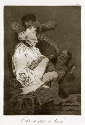 Esto sí Que es Leer Origina Etching by Francisco Goya 1868