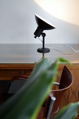 red and black table lamps
