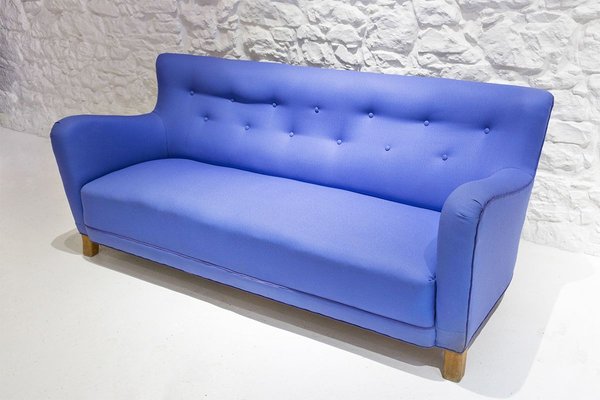 Periwinkle blue sofa deals