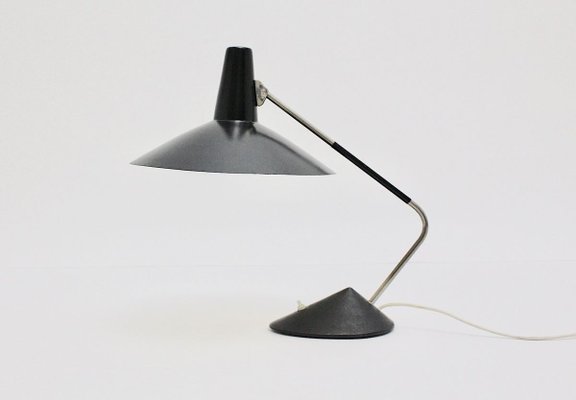 Mid Century Modern Black Table Lamp, Black Table Lamp Modern