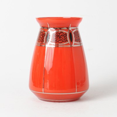 Antique Red Tango Glass Vase from Loetz for sale at Pamono