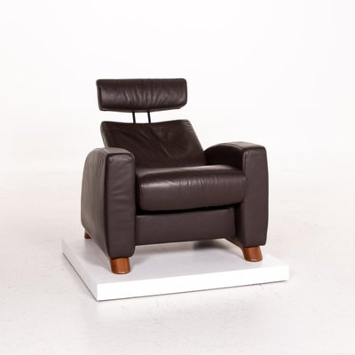 Dark Brown Leather Arion Armchair From Stressless For Sale At Pamono