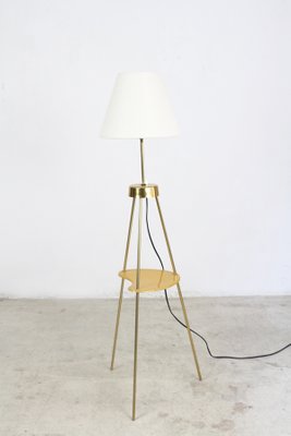 yellow tripod floor lamp