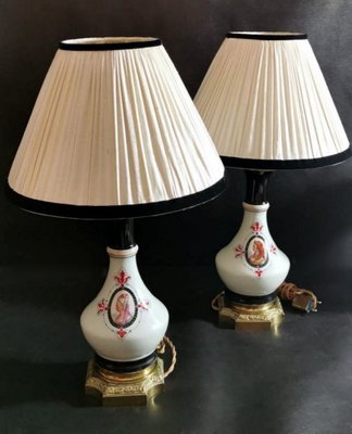 French Napoleon Iii Oil Lamps From, Lenox Table Lamps