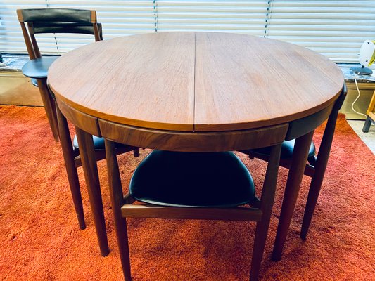 Mid Century Danish Roundette Dining Table Chairs Set By Hans Olsen For Frem Røjle 1960s Of 7 At Pamono Mid Century Danish Roundette Dining, Round Tables And Chairs