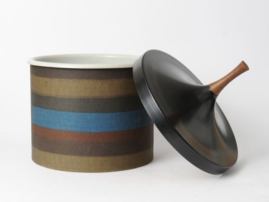 Seau à Glace Moderne Danois Laurids Lonborg - Teck Et Plastique - Design Vintage