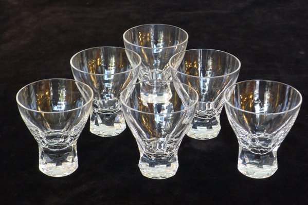 Prisma Trinkgläser aus Bleikristall von Wilhelm Wagenfeld für Peill & Putzler, 1950er, 6er Set bei Pamono kaufen