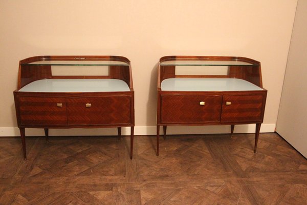 Mid Century Modern Nightstands By Paolo Buffa 1950s Set Of 2 For Sale At Pamono