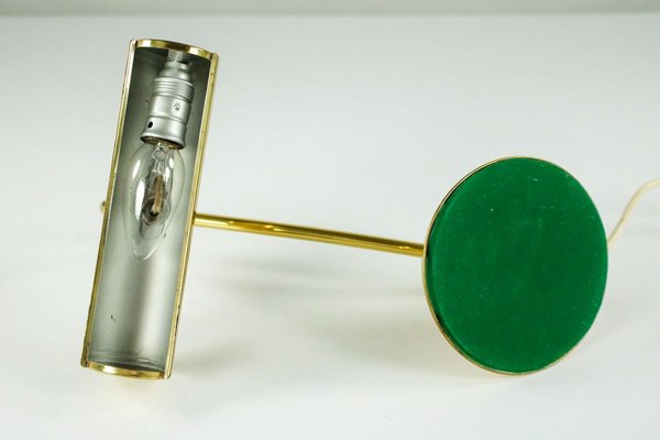 green piano lamp