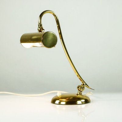 Mid Century Polished Brass Piano Lamp, Brass Piano Lamp