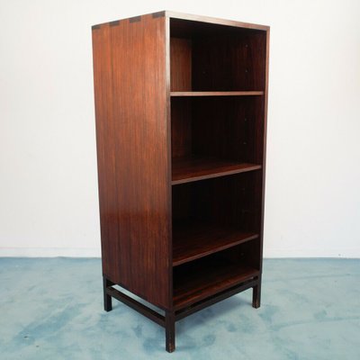 Vintage Brown Teak 4 Shelf Bookcase, Old Bookcase Cabinets