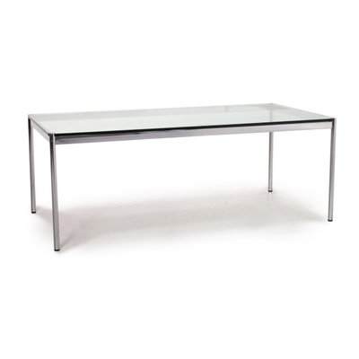 Glass And Metal Dining Table From Usm Haller For Sale At Pamono