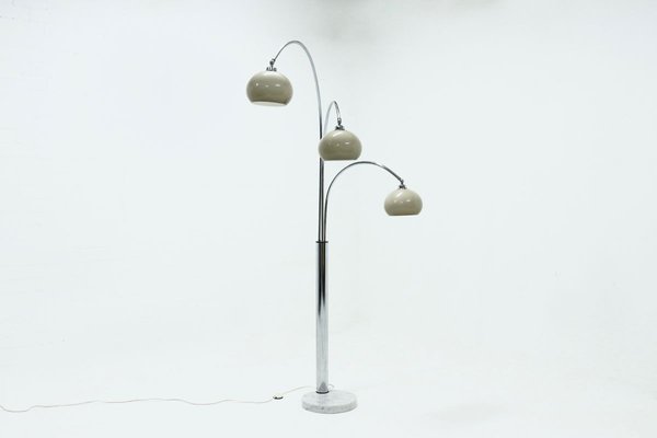 Large Italian Modern 3 Arm Arc Floor Lamp 1970s For At Pamono Large Italian Modern 3 Arm Arc Floor